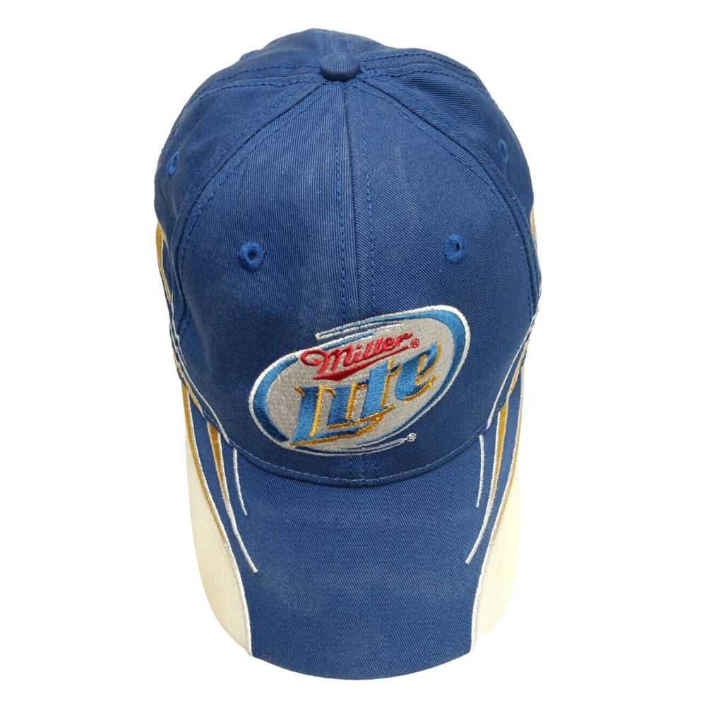 Vintage Miller Lite‎ Racing Flames Cap #2 NASCAR Keselowski Hat, adjustable - Picture 5 of 8